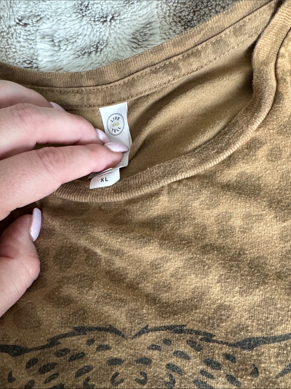 Def Leopard Print Graphic Tee XL - Picture 4 of 5